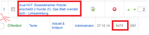 Manipulierter Screenshot! Die Daten werden wohl eher den Jahreszugriff der Webseite zeigen!