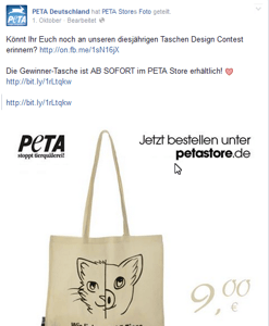 PeTA Store angeblich von PeTA selbst betrieben