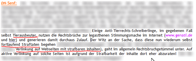 Screenshot Doggennetz.de Tageslink TL112/14