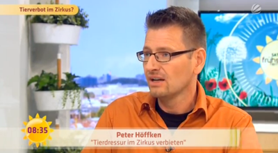 Screenshot Aufzeichnung Sat.1 Frühstücksfernsehen Peter Höffken / http://www.sat1.de/tv/fruehstuecksfernsehen/video/talk-tierverbot-im-zirkus-clip