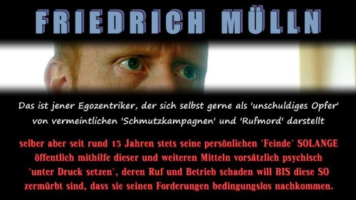 Die Wahrheit über Friedrich Mülln
