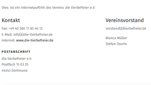 Screenshot animalliberationfront.de, vom 14.09.2015