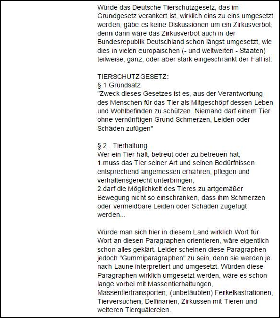 Die "Ausführliche Beschreibung" der FB-Seite, die hier behauptet, bloß "informieren" zu wollen II.