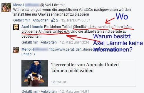 Screenshot Facebook Seite Axel Lämmle
