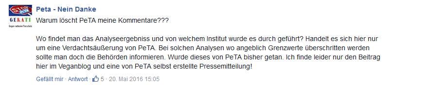 Meine erneut gestellte Frage per Kommentar