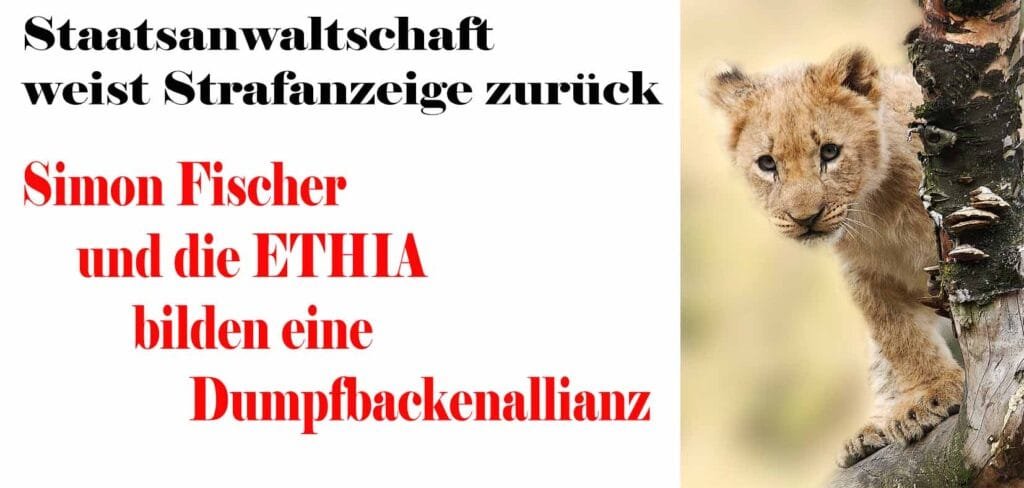 Simon Fischer und die ETHIA eine Dumpfbackenallianz