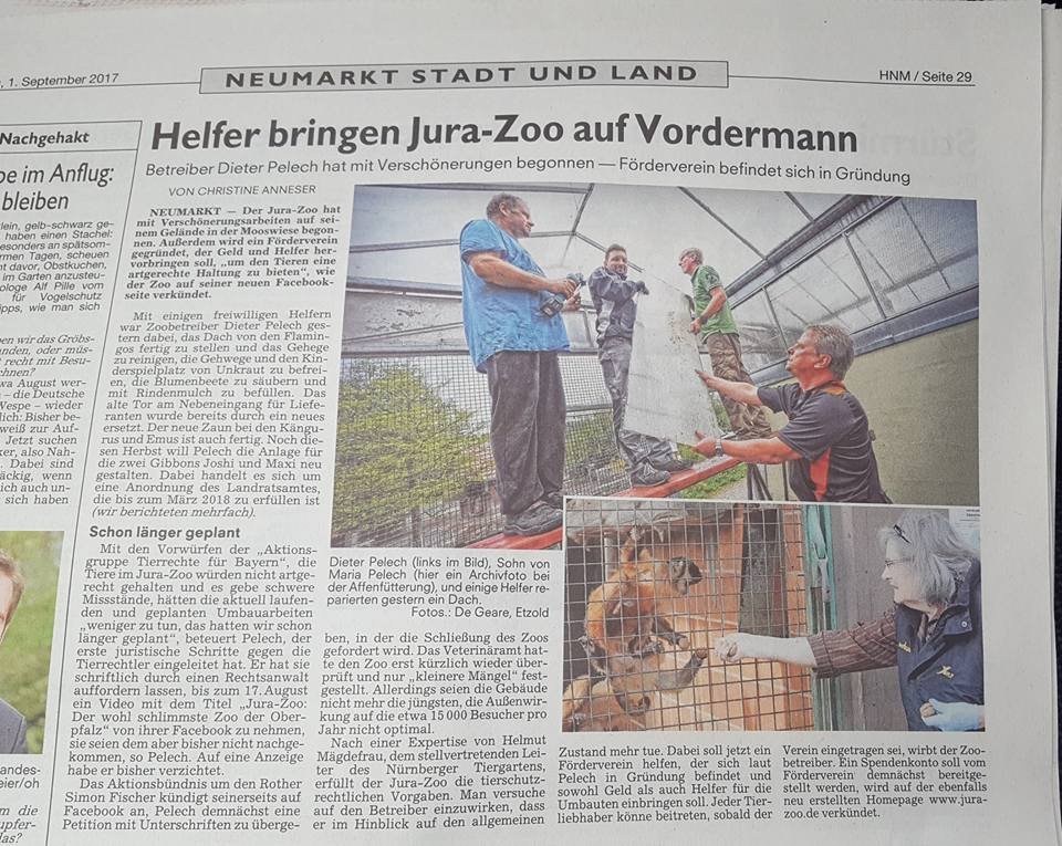 Simon Fischer geht es nicht um die Tiere / Screenshot Facebook