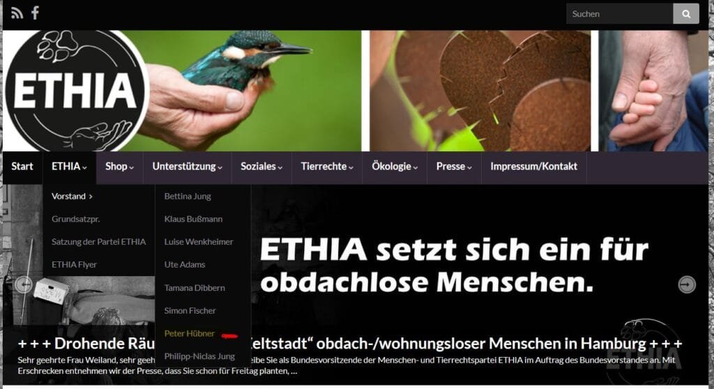 Screenshot: Ethia