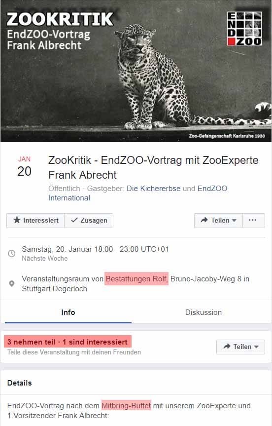 Frank Albrecht beerdigt nun doch EndZOO / Screenshot Facebook